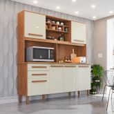 Kit Cozinha Lara.Lunna 6P2G Cinamomo.Off White Imop