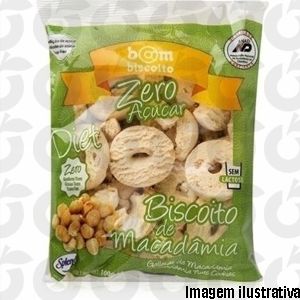Biscoito de Macadâmia Zero 100 Gramas Bom Biscoito