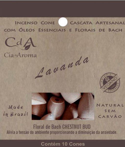 Incenso Cone Refluxo Lavanda 10 Cones