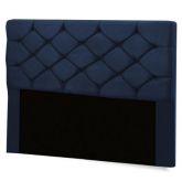 Cabeceira Casal Bony 140 Veludo Suede Azul SR Cabec