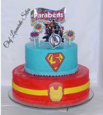 Bolo Masculino 3 Andares - Leonardo Silva Cake Designer