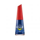 Esmalte Risqué Mulher Maravilha 8 ml Azul Estrelado