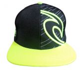 Boné Rip Curl Aba Reta Preto e Verde  21