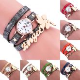 SUSENSTONE RELOGIO COM CRIATIVIDADE FINA ELEGANCIA  MODA COURO SINTETICO RELÓGIO DE PULSO