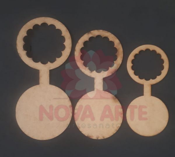 Kit Chaveiro circular liso