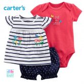 FB12- KIT 03 PEÇAS CARTER'S 18M (12-18meses)