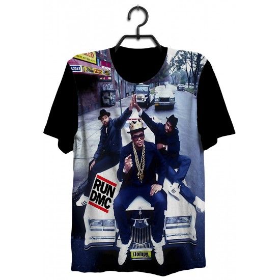 Camisetas - Run Dmc Rap Black Hip Hop