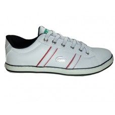 Sapatênis Lacoste Branco e Vermelho Modelo: 10621