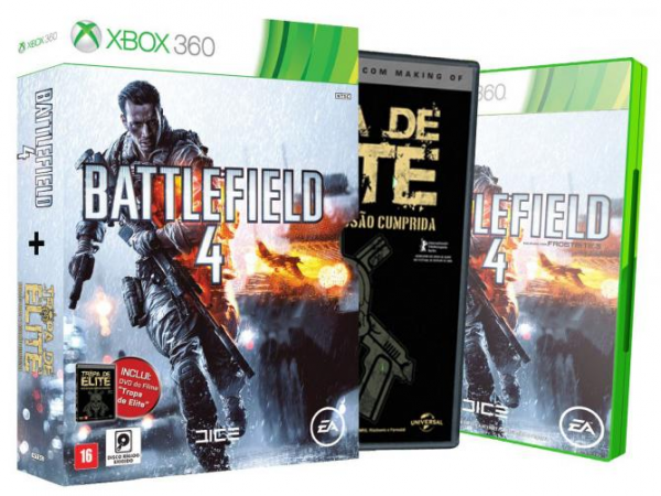Battlefield 4 para Xbox 360 com DVD Tropa de Elite - WB Game