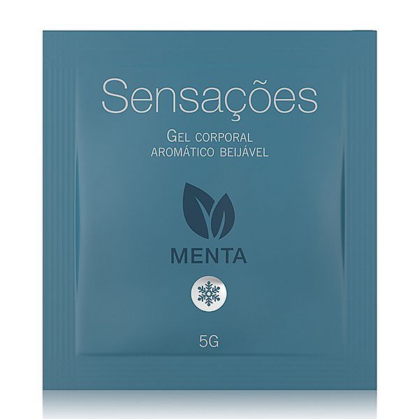 Gel Comestível Sensações Menta Ice - Sachê 5g