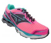 TÊNIS FEMININO MIZUNO WAVE CREATION 17 ROSA E VERDE ÁGUA LANÇAMENTO