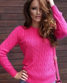 blusa trança pink