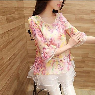 Moda Luxo: Blusa Chifon, de Ótima Qualidade. Frete Grátis.