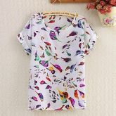 Moda Luxo: Blusa Chifon Algodão, de Ótima Qualidade. Frete Grátis.