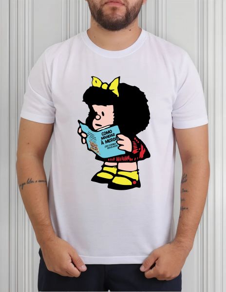 Camiseta Mafalda Lendo