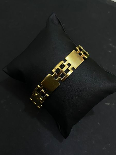 pulseira masculina de aço inoxidável