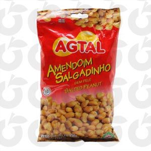 Amendoim Sem Pele 5x35G Agtal