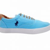 Tênis Polo Ralf Lauren Vaugh Azul Bebê (cavalinho preto)