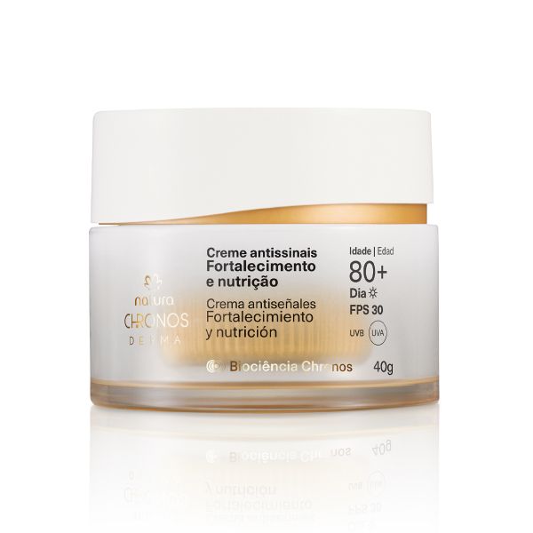 Chronos 80+ dia creme antissinais fortalecimento e nutrição - 40g