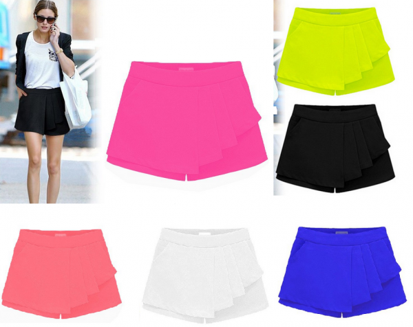 Short com pregas SH 06