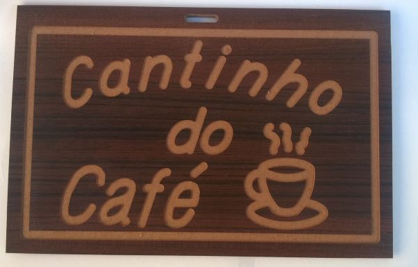 Placa - Cantinho do Café