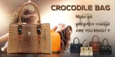 Bolsa Feminina De Grife Alta Qualidade Couro De Crocodilo