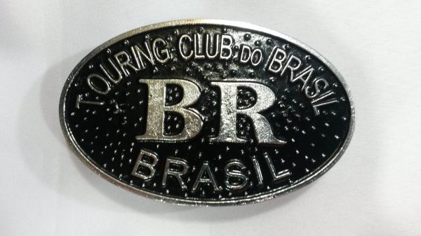EMBLEMA TOURING BR BRASIL FUNDO PRETO