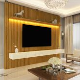 0551342 Home Nobre Ripado 230 1P3G com LED Naturale.Off White Gelius
