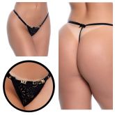 TANGA ERÓTICA ME CHUPA COR PRETA TAMANHO ÚNICO
