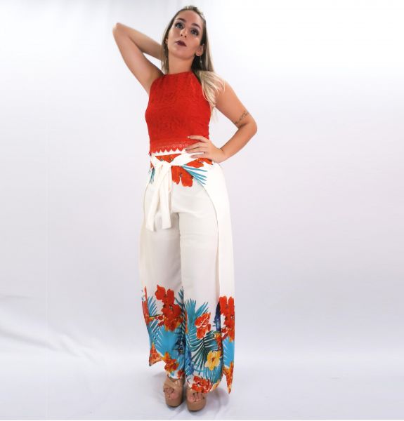 CALÇA ENVELOPE PANTALONA ESTAMPADA
