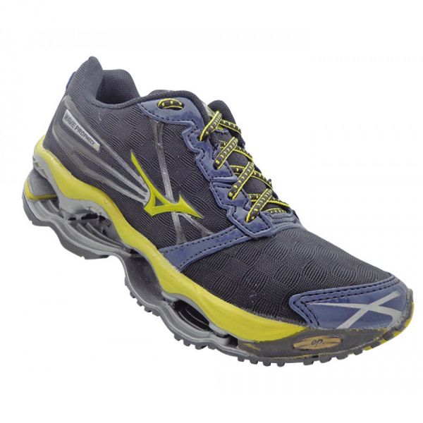 Tênis Mizuno Wave Prophecy 2 Preto e Amarelo