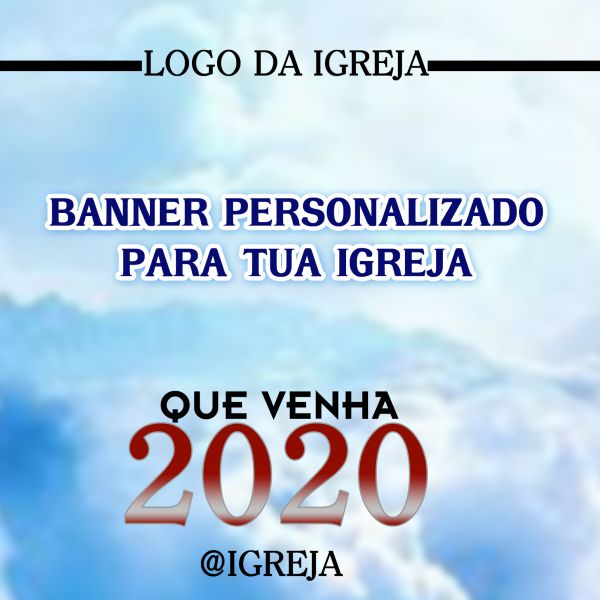 BANNERs PERSONALIZADO PARA IGREJAS