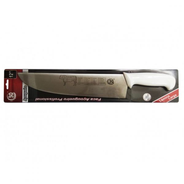 Fc  Açougueiro Profiss 12" Aço Inox Lamina Extra Sq-3512