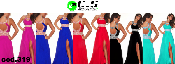 vestido para bailes e eventos