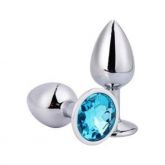 PLUG ANAL P JÓIA AZUL CÉU 7 X 2,8CM