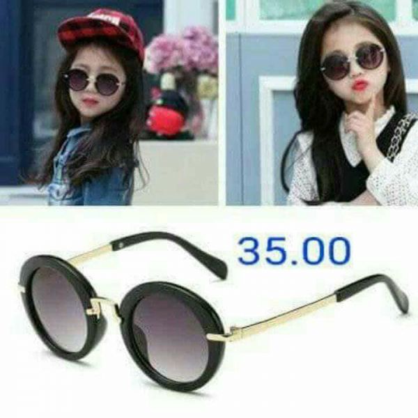 Oculos preto e dourado