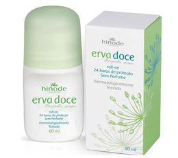 ERVA DOCE - Desodorante Antitranspirante Roll-On Sem Perfume - 80ml