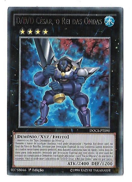 Yu-Gi-Oh D/D/D César, o Rei das Ondas - Raro