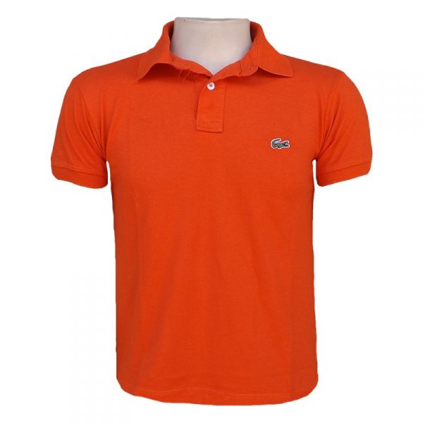 CAMISA MASCULINA POLO LACOSTE LARANJA