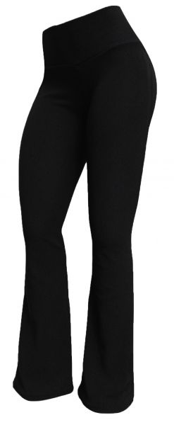 Calça bailarina/flare ou reta, preta (GG-46), cintura alta, tecido gorgurinho ,gramatura alta