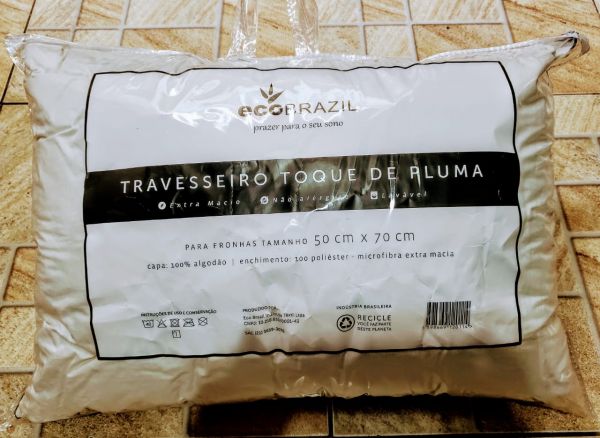 Travesseiro Toque de Pluma Eco Brasil