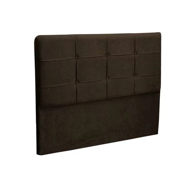 Cabeceira Casal London 140 Veludo Suede Marrom SR Cabec169