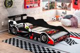 Cama Infantil Carro Formula I Preto J A Moveis