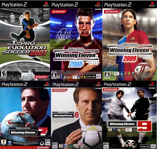 Kit Pro Evolution Soccer 2007 + Winning Eleven com 6 Jogos