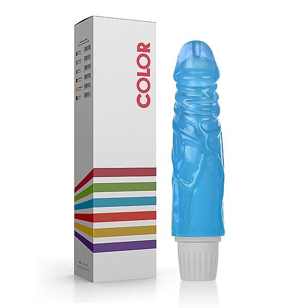 Vibrador Multivelocidade Color - Cor Azul