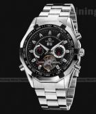 Fashion Esporte marca aço completo relógio