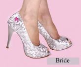 Sapato Branco Renda Bride