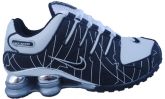 Tênis Nike Shox NZ Preto e Branco Cromado MOD:10366