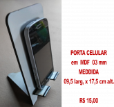 porta celular em mdf