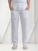 Calça Branca de Oxford